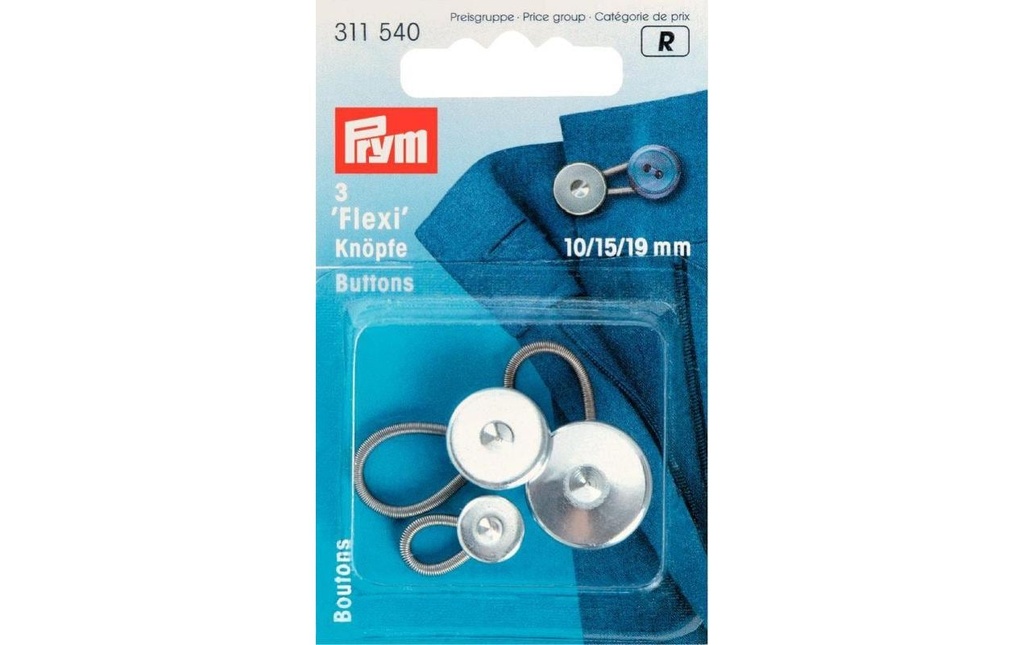Prym Bouton avec boucle Argent