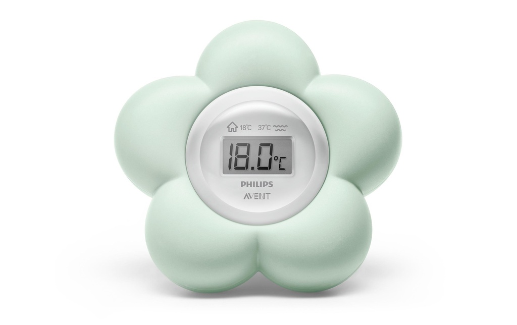 PHILIPS AVENT Thermomètre de bain et thermomètre d'ambiance 2 en 1 Turquoise