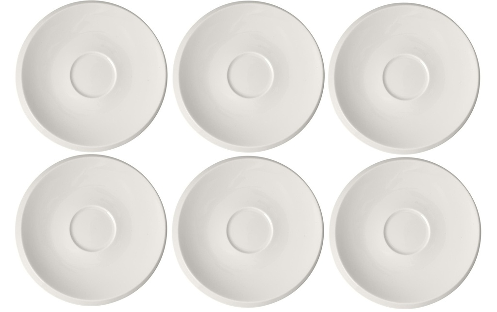 Villeroy & Boch Soucoupe New Moon 6 Pièce/s, Blanc