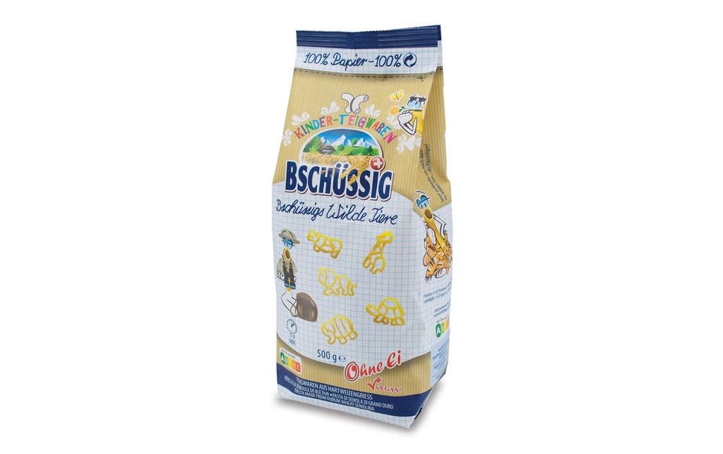 Bschüssig Pâtes alimentaires Wilde Tiere Napoli 500 g