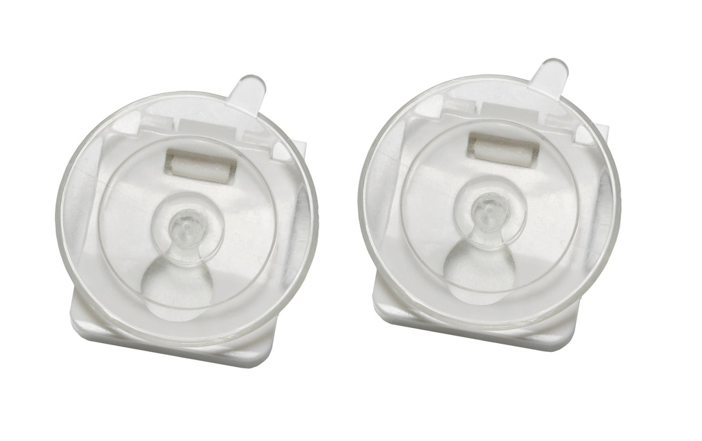 Gardinia Pièce de rechange Set de ventouses avec clip Transparent