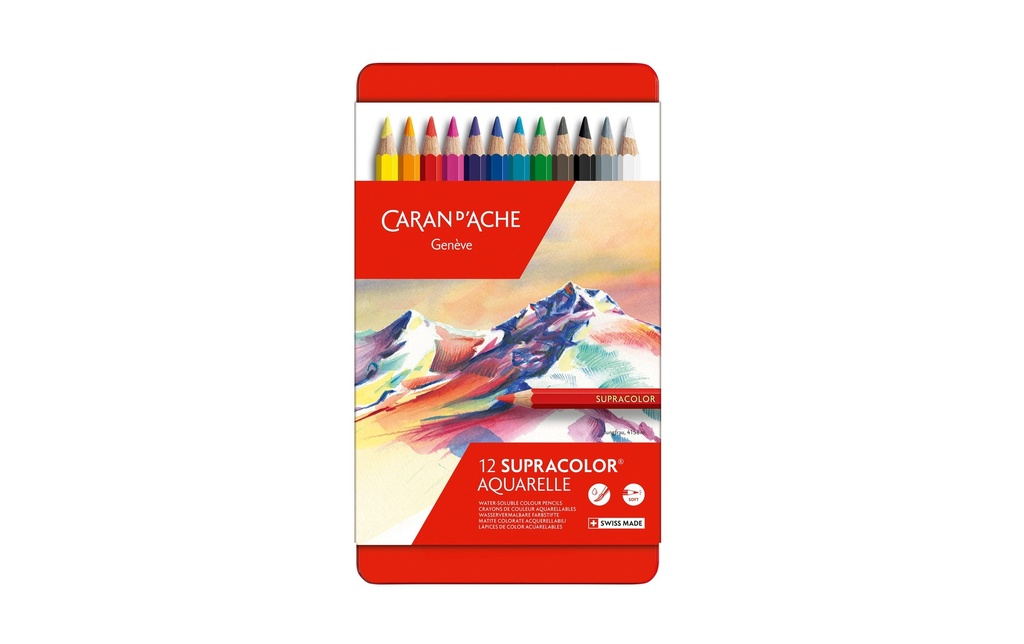 [113888312] CARAN D'ACHE Crayons de coul.Suprac.12pces (12 pces)