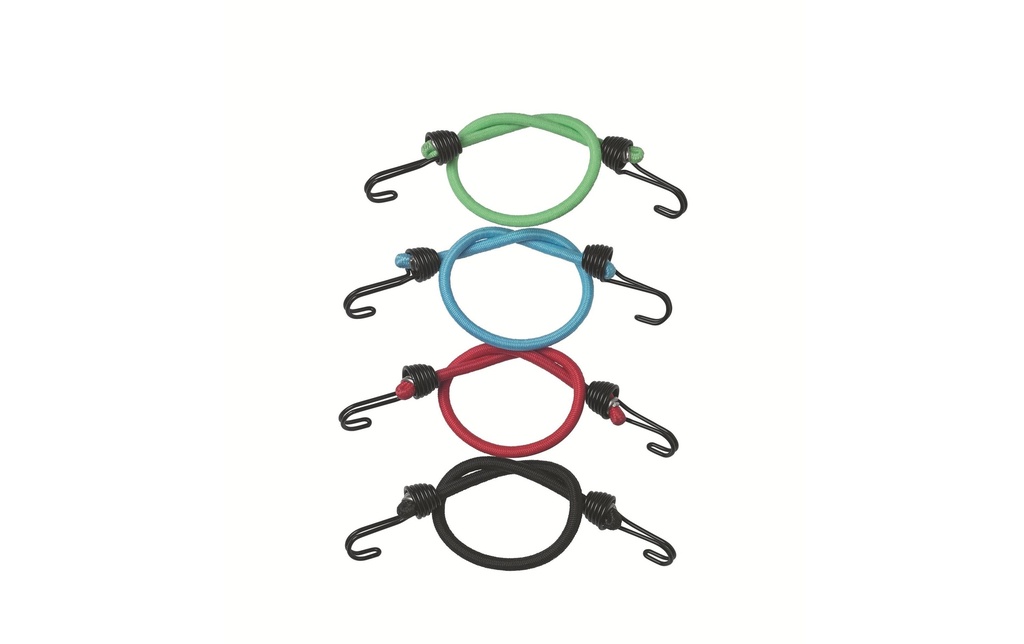 Masterlock Kits de tendeur en caoutchouc 25 cm x 4 mm, 4 pièces