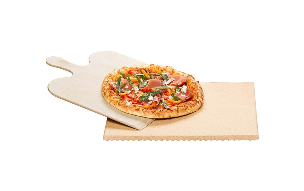 Rommelsbacher Ensemble de pierre à pizza PS 16 angulaire