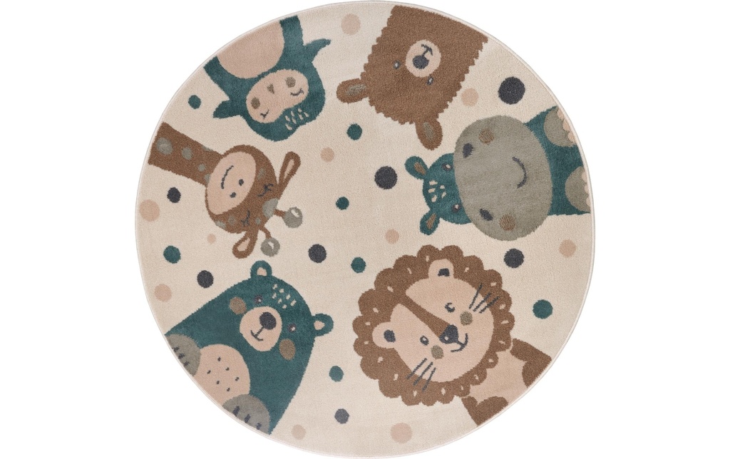 Hanse Home Tapis de décoration Animal Party Ø 100 cm