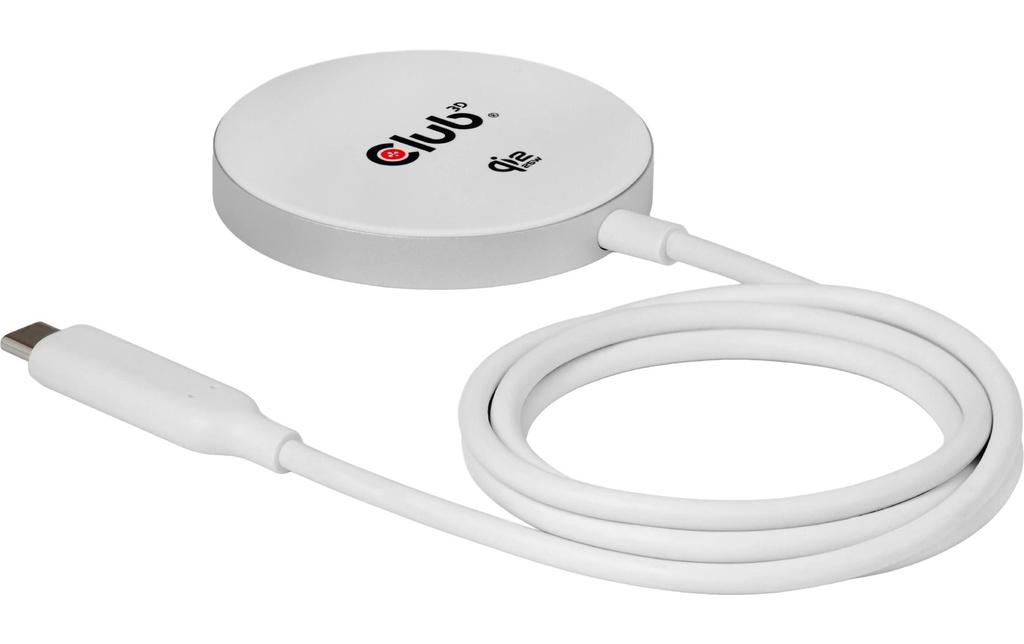 Club 3D Chargeur sans fil Qi2 25 W Blanc