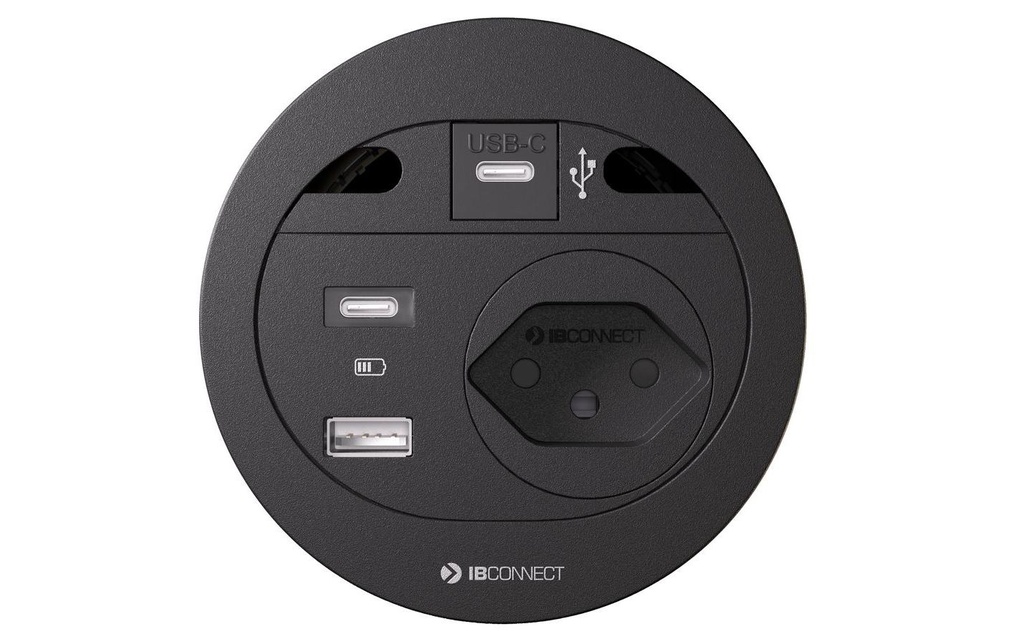 max connect bloc multiprise DIVUS T13, USB-A/C, USB-C Data Noir