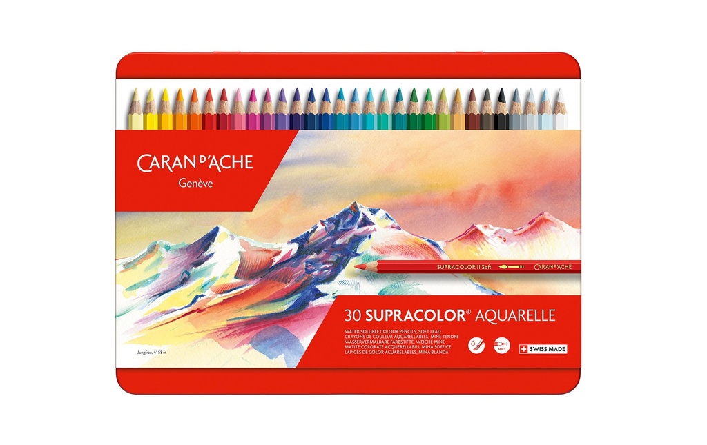 [113888330] CARAN D'ACHE Crayons de coul.Suprac.30pces (30 pces)