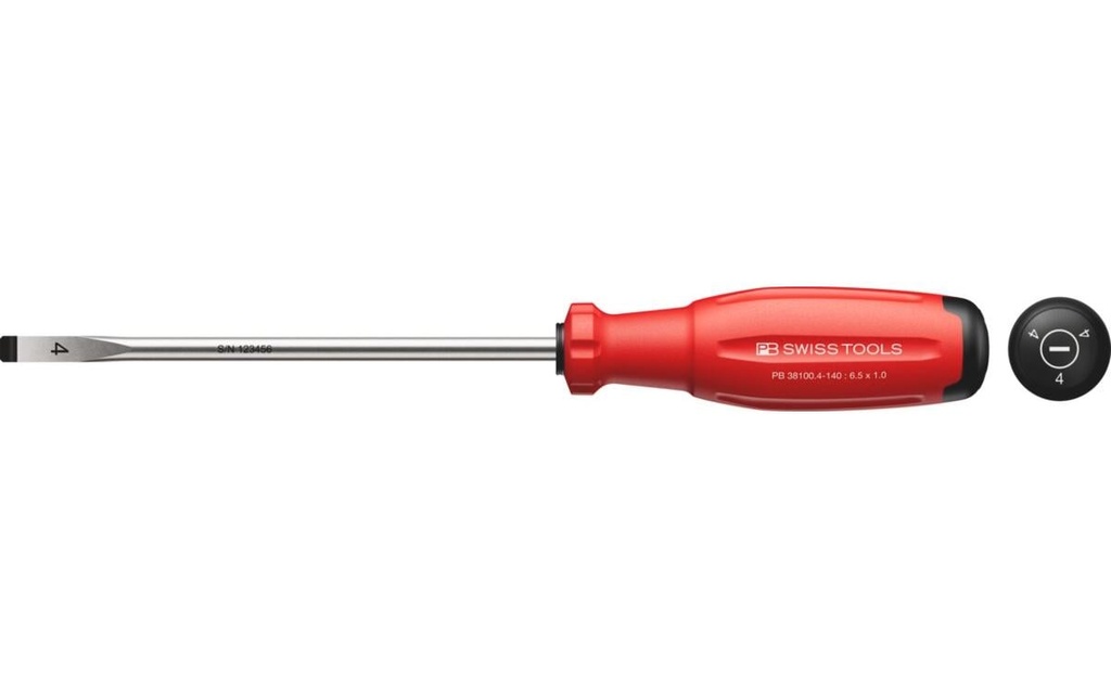 PB Swiss Tools Tournevis 38100 SwissGrip Evo fente 140 mm