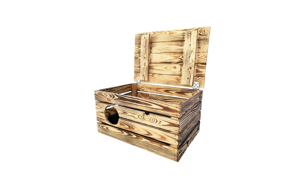 Holz Zollhaus Niche Vintage flammé XXL, 59 x 40 x 32 cm