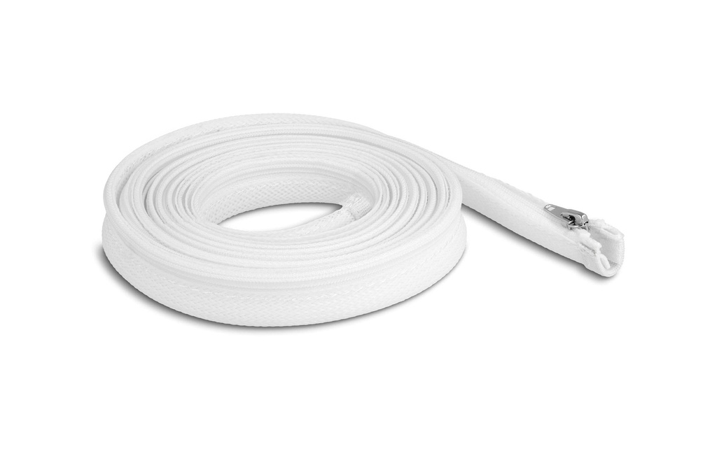 Delock Manchon tressé avec fermeture à glissière 3 m x 20 mm Blanc