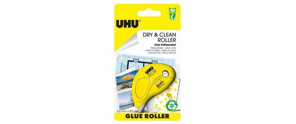 UHU Rouleau adhésif Non-permanent 6.5 mm x 8.5 m