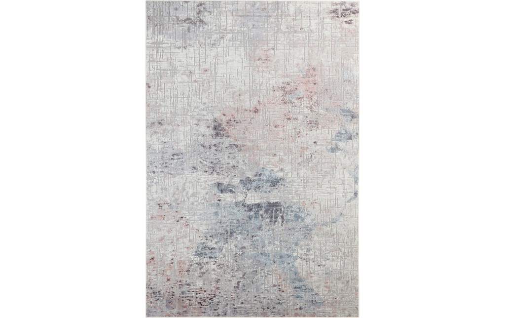 Elle Decoration Tapis Chameis 135 cm x 195 cm,  Grey/Rose/Blue