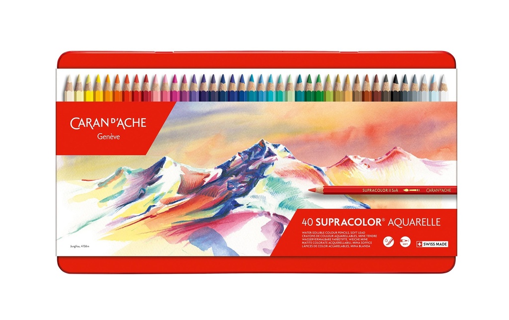 CARAN D'ACHE Crayons de coul.Suprac.40pces (40 pces)