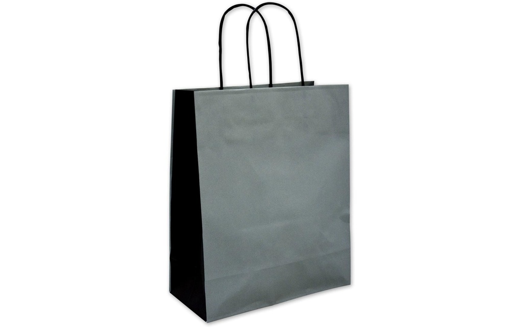 ELCO Sac en papier 22+10x27cm gris (25 pces)