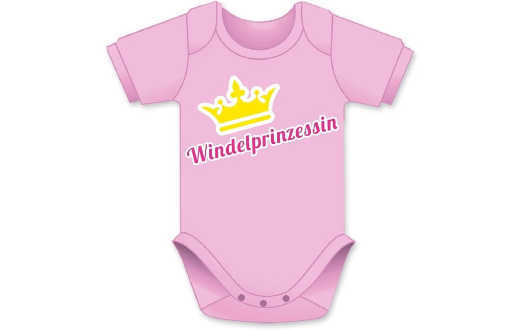 Trendcompany Body pour bébé Princesse des couches 62/68, rose