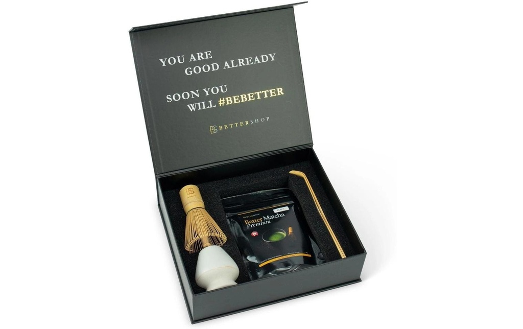 BetterMatcha Kit de démarrage Matcha bio Blanc