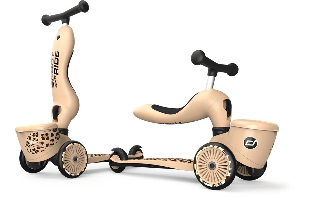 Scoot and Ride Patinette Highwaykick 1 Lifestyle Léopard Beige