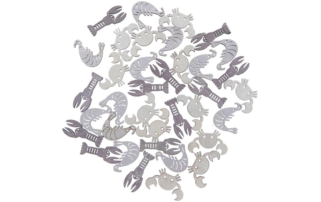 Rico Design Décoration à éparpiller Animaux marins nature 36 pièces