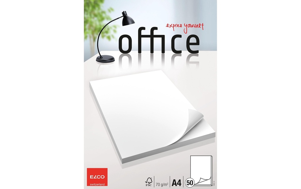 ELCO Bloc écrire Office A4 neutre (50 pces)