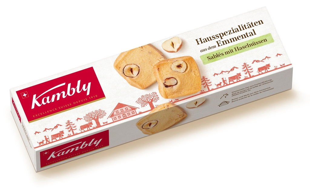 Kambly Petits gâteaux Sablés aux Noisettes Noisette 90 g