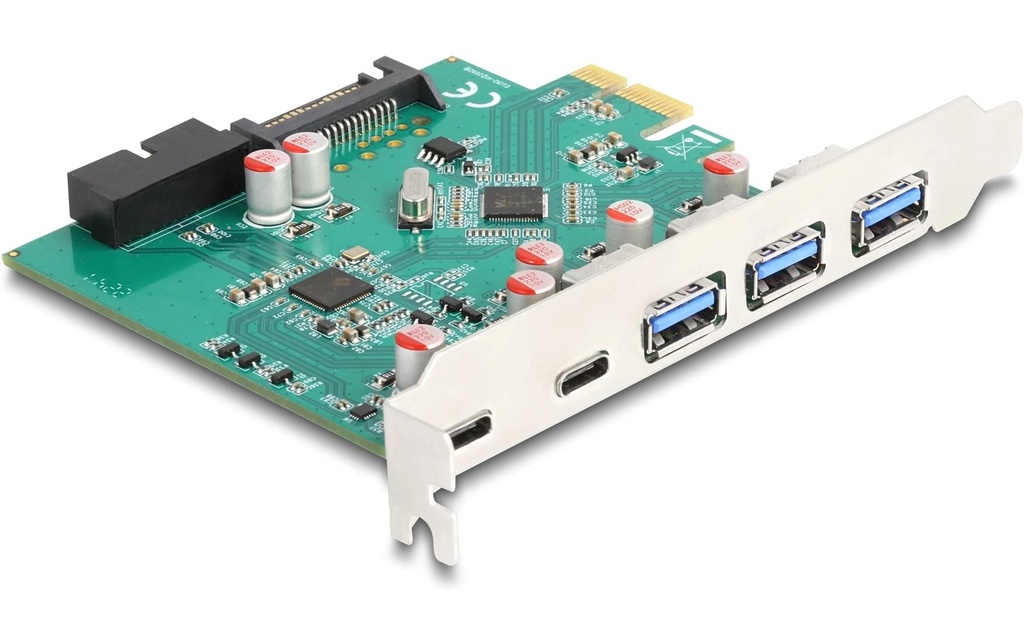 Delock Carte PCI Express 3x USB-A 3.0 / 2x USB-C 3.0