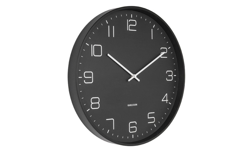 KARLSSON Horloge murale Lofty Ø 40 cm, Noir