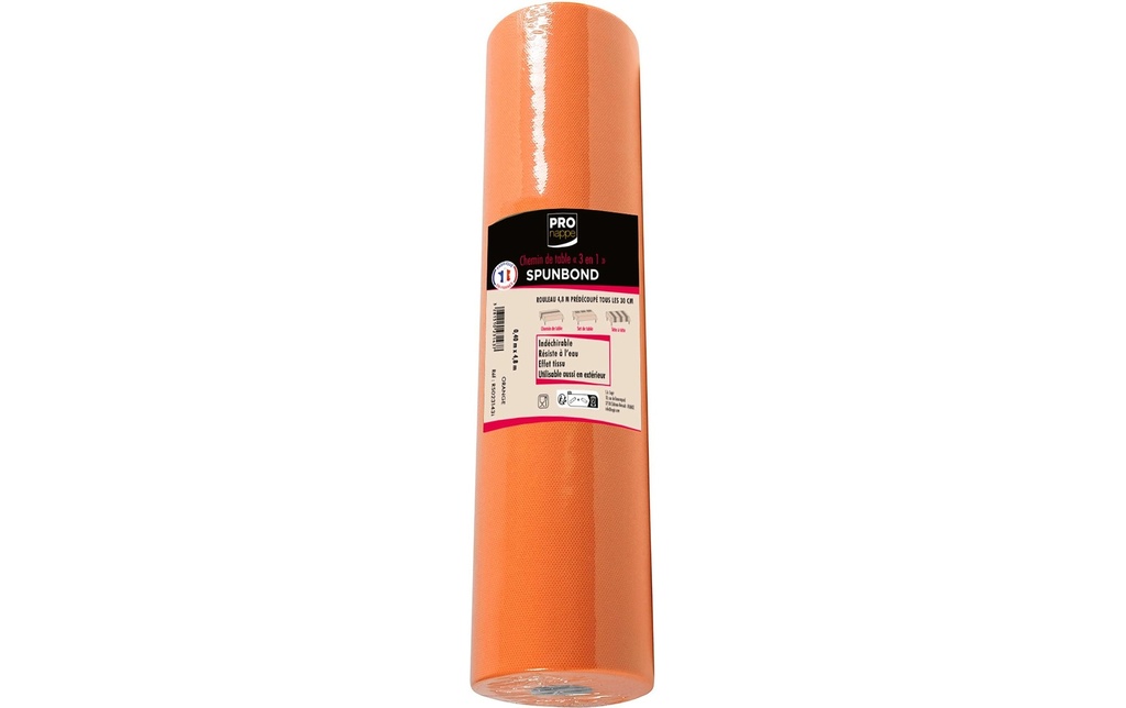 PRO nappe Chemin de table 40 cm x 480 cm, Orange