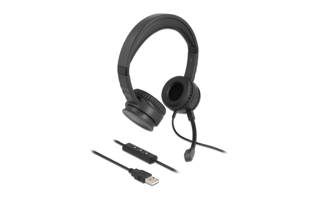 Delock Casque avec micro USB Stereo