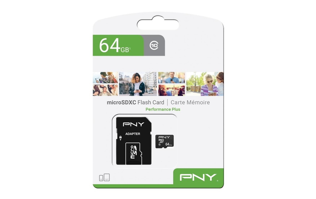 PNY Carte microSDXC Performance Plus 64 GB