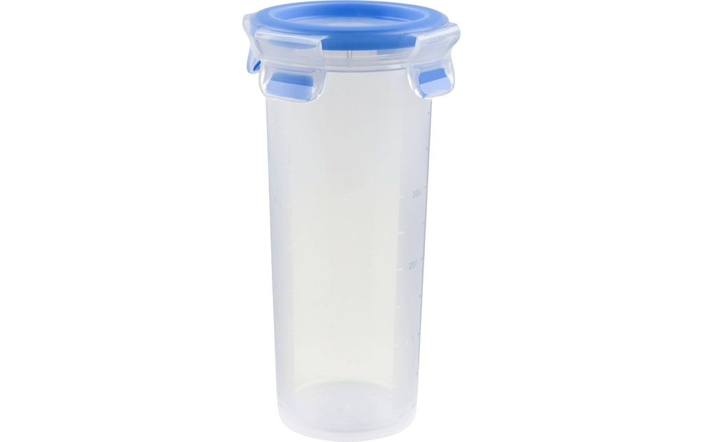 Emsa Récipients à provisions Clip& Close 0.5 l, Bleu/Transparent