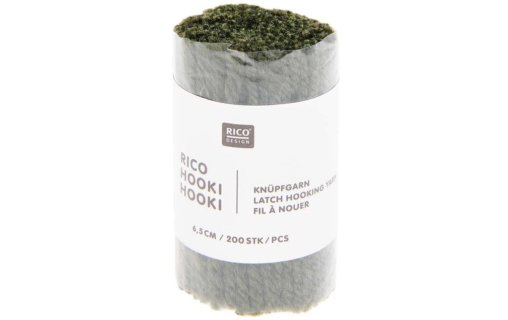 Rico Design Fil à nouer Hooki Vert olive
