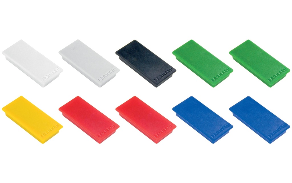Franken Aimant 23 x 50 mm, 10 Pièce/s, Assorti