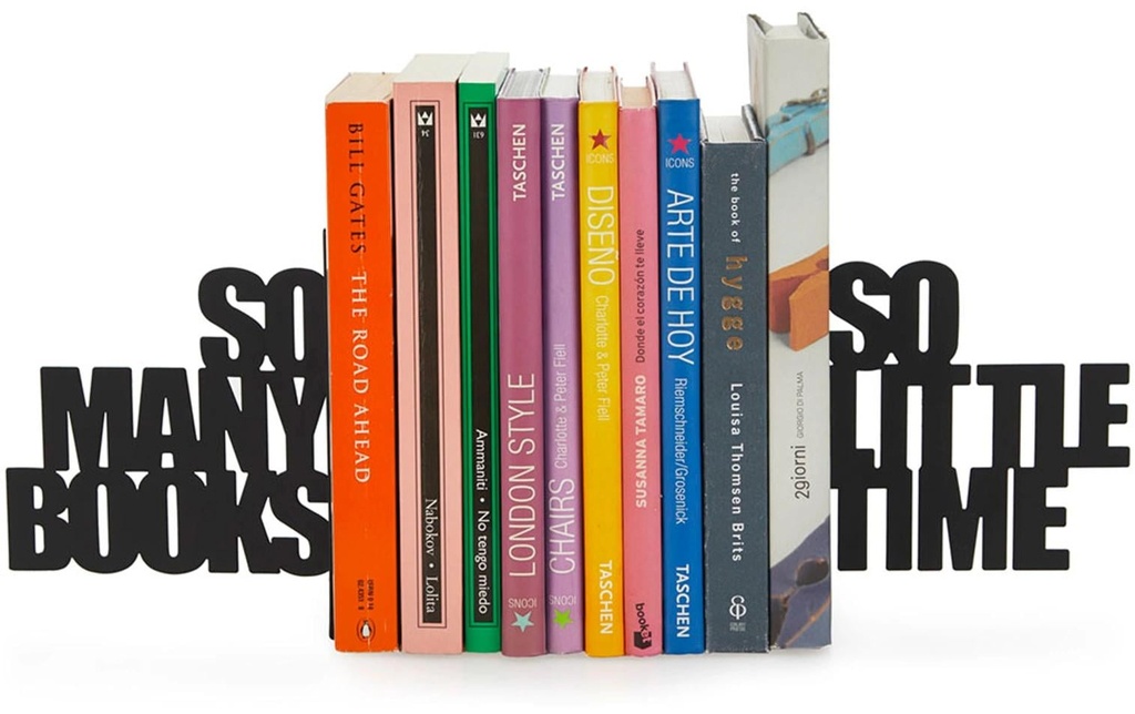 Trendform Kits de serre-livres So Many! Noir