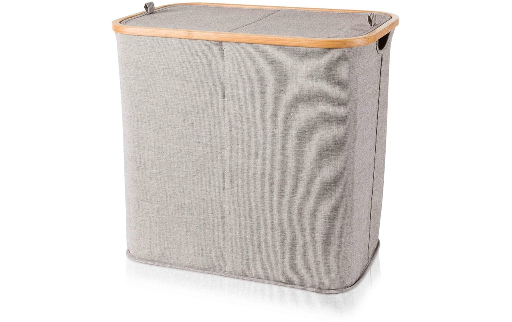 Möve Corbeille à linge Bamboo 89 l, Gris