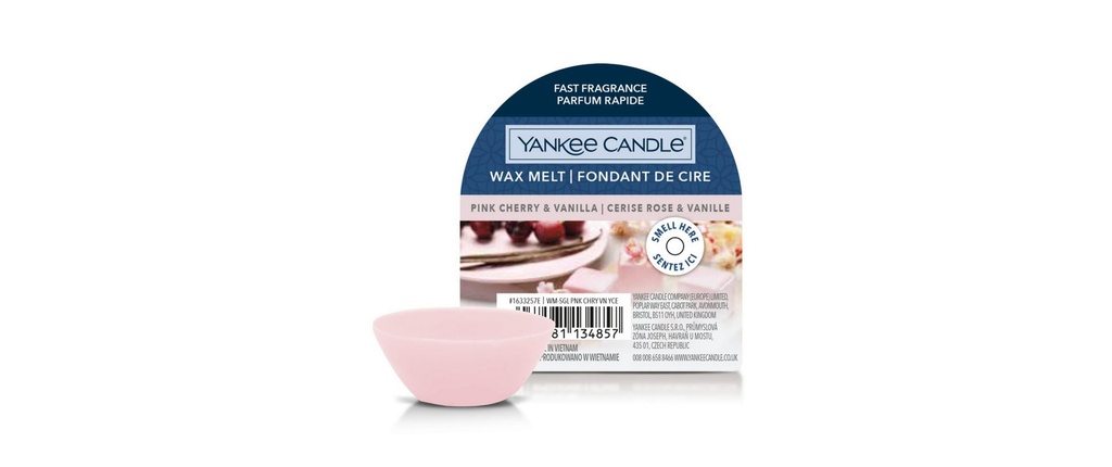 Yankee Candle Signature Plaquettes de cire parfumées Pink Cherry & Vanilla