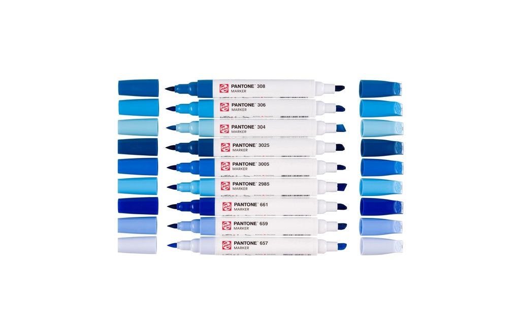 Talens Set de marqueurs Pantone 9x Bleu