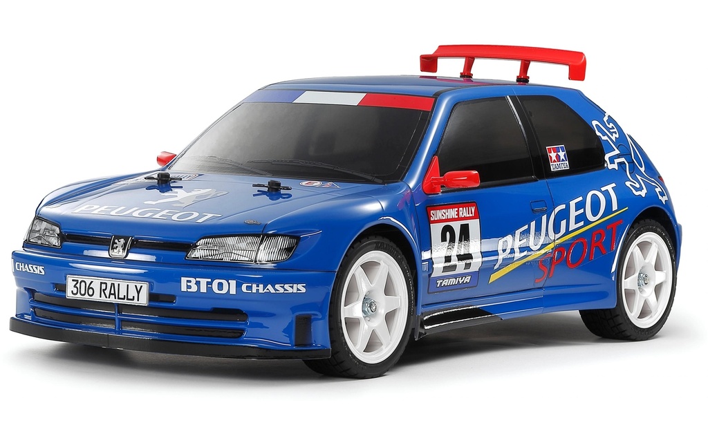 Tamiya Peugeot 306 Maxi BT-01 Kit de construction, 1:10, RWD/FWD