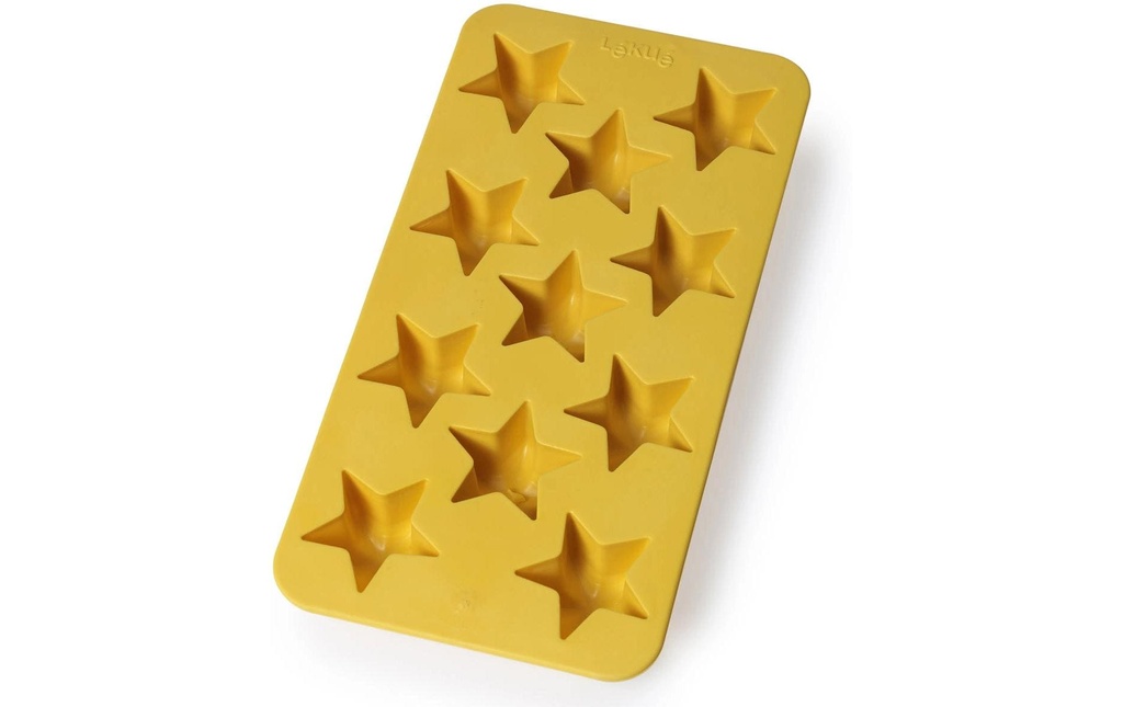 Lékué Moule à glaçon Étoile Jaune