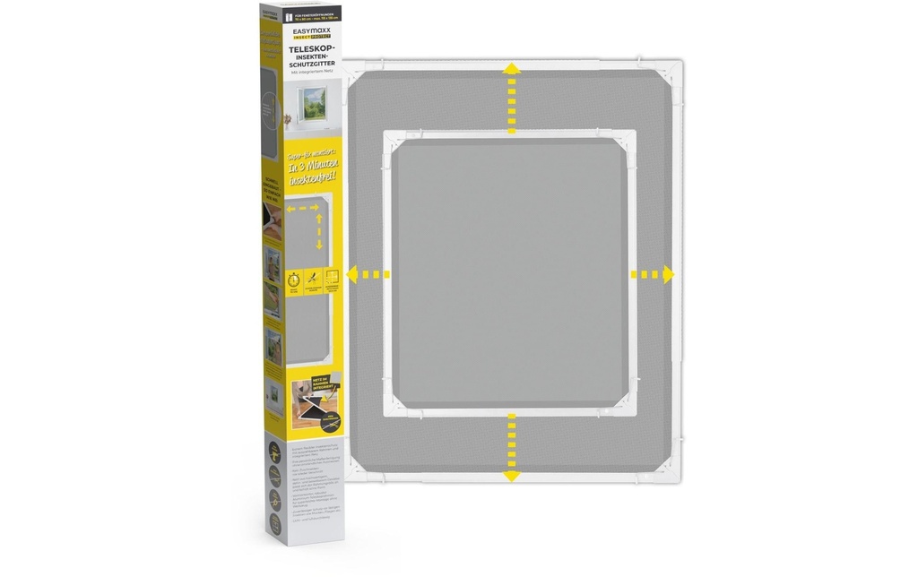 EASYmaxx Moustiquaire télescopique Blanc