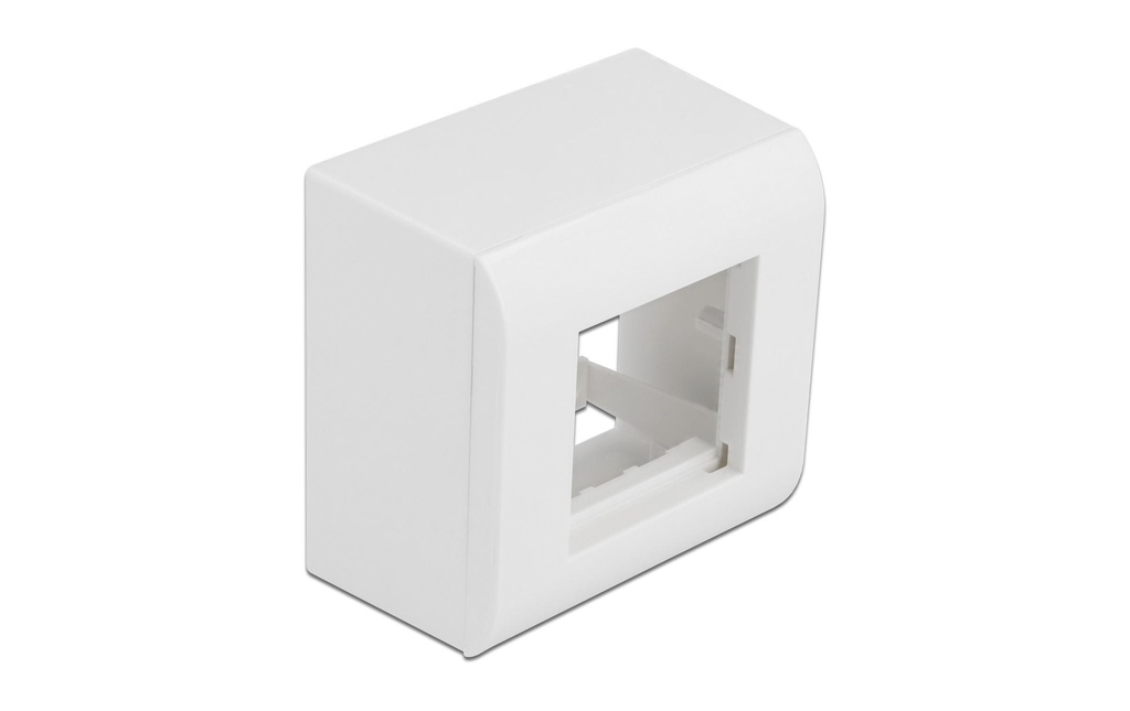 Delock Easy 45 Boitier apparent 82 x 82 mm Blanc
