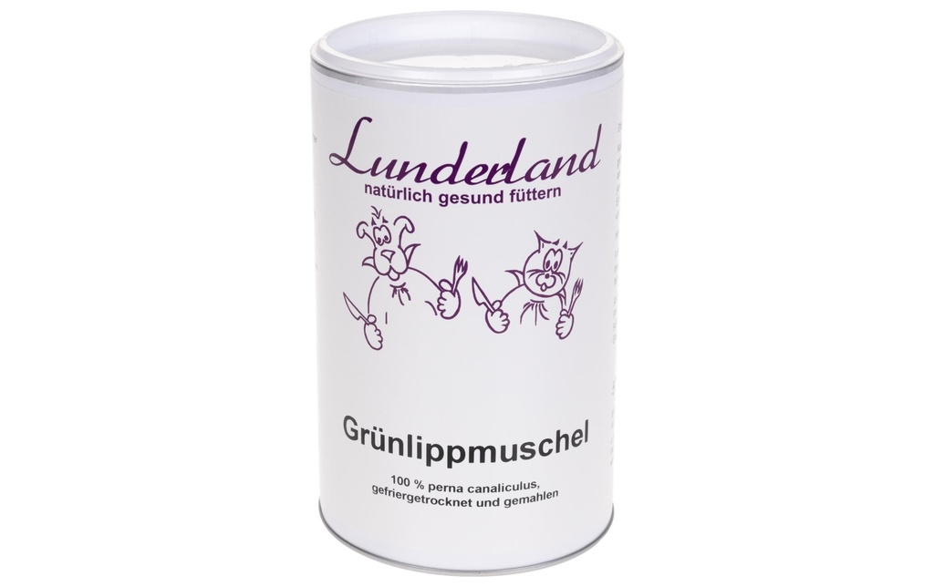 Lunderland Supplément alimentaire pour chiens Moule aux orles verts, 500 g