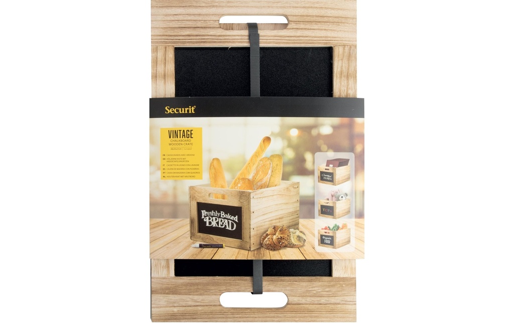 Securit Boîte de rangement 21 x 35 x 28.3 cm Brun