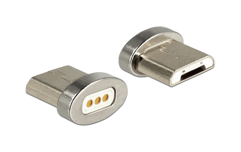 Delock Câbles USB magnétique Adaptateur Fiche sans câble Micro-USB B