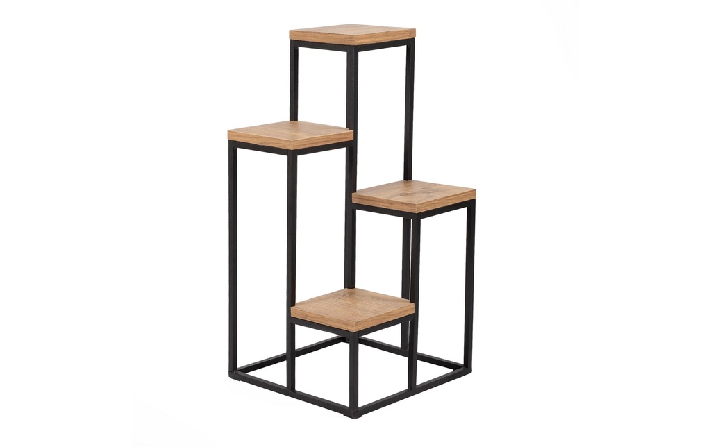 Woody Fashion Supports pour plantes Jason 39 cm, noir/nature