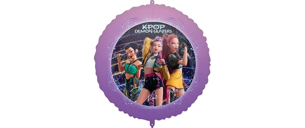 We fiesta Party Ballon en aluminium K-Pop Demon 45 cm, Violet