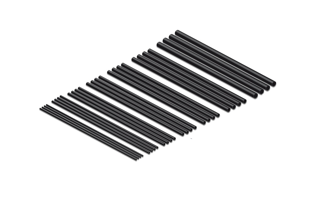 Delock Gaine thermorétractable Série de 28, 10 cm Noir