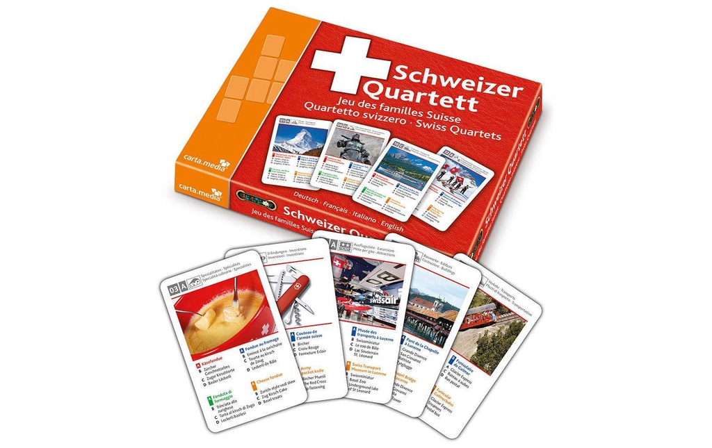 Carta.Media Jeux de cartes Schweizer Quartett