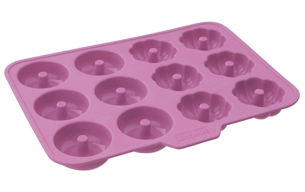 Zenker Plat de cuisson des beignets Happy Baking 12 auges