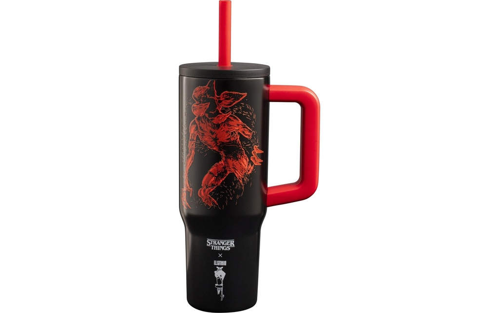 Bialetti Gobelet Stranger Things, 900 ml, noir / rouge